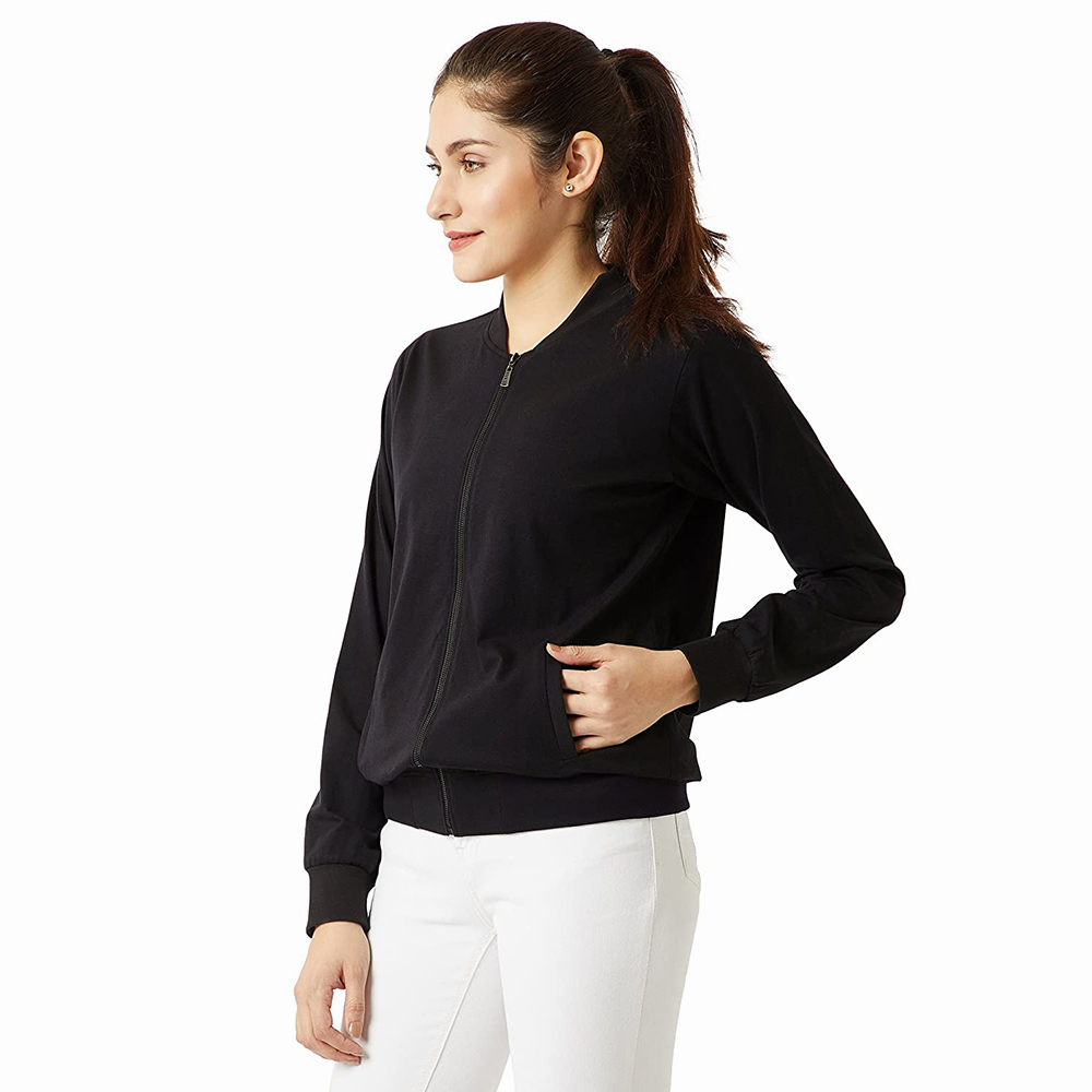 Hestic Sports Wear women bomber jacket wholesale winter ladies sports jacket custom print streetwear unisex floral bomber jackets